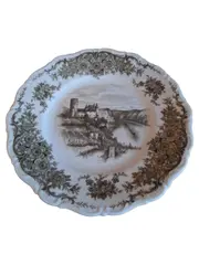 Vorschaubild 1 von Sammelteller Schloss Porzellan Braun Floral 19cm Traditionell