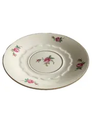 Vorschaubild 1 von Unterteller Untertasse Ivory Klassisch Weiß Rosen Porzellan