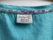 Vorschaubild 6 von Damen T-Shirt Türkis Gr. 38/M Kurzarm Baumwolle Casual