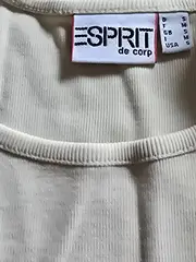 Vorschaubild 5 von Damen T-Shirt Beige Gr. 36/S Casual Kurzarm Baumwolle