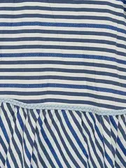 Vorschaubild 3 von Mädchen Sommerkleid gestreift maritim blau Gr. 176 Glitzer