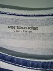 Vorschaubild 4 von Mädchen Sommerkleid gestreift maritim blau Gr. 176 Glitzer
