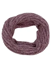 Vorschaubild 2 von Damen Loop Schal Rundschal Lila Polyacryl Casual Strick 25x82cm