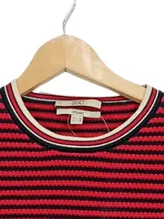 Vorschaubild 3 von Damen Pullover Gr. XS Rot Schwarz Gestreift Bio-Baumwolle