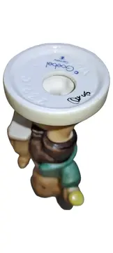 Vorschaubild 4 von Junge mit Trompete und Holzpferd Figur Mehrfarbig 9cm