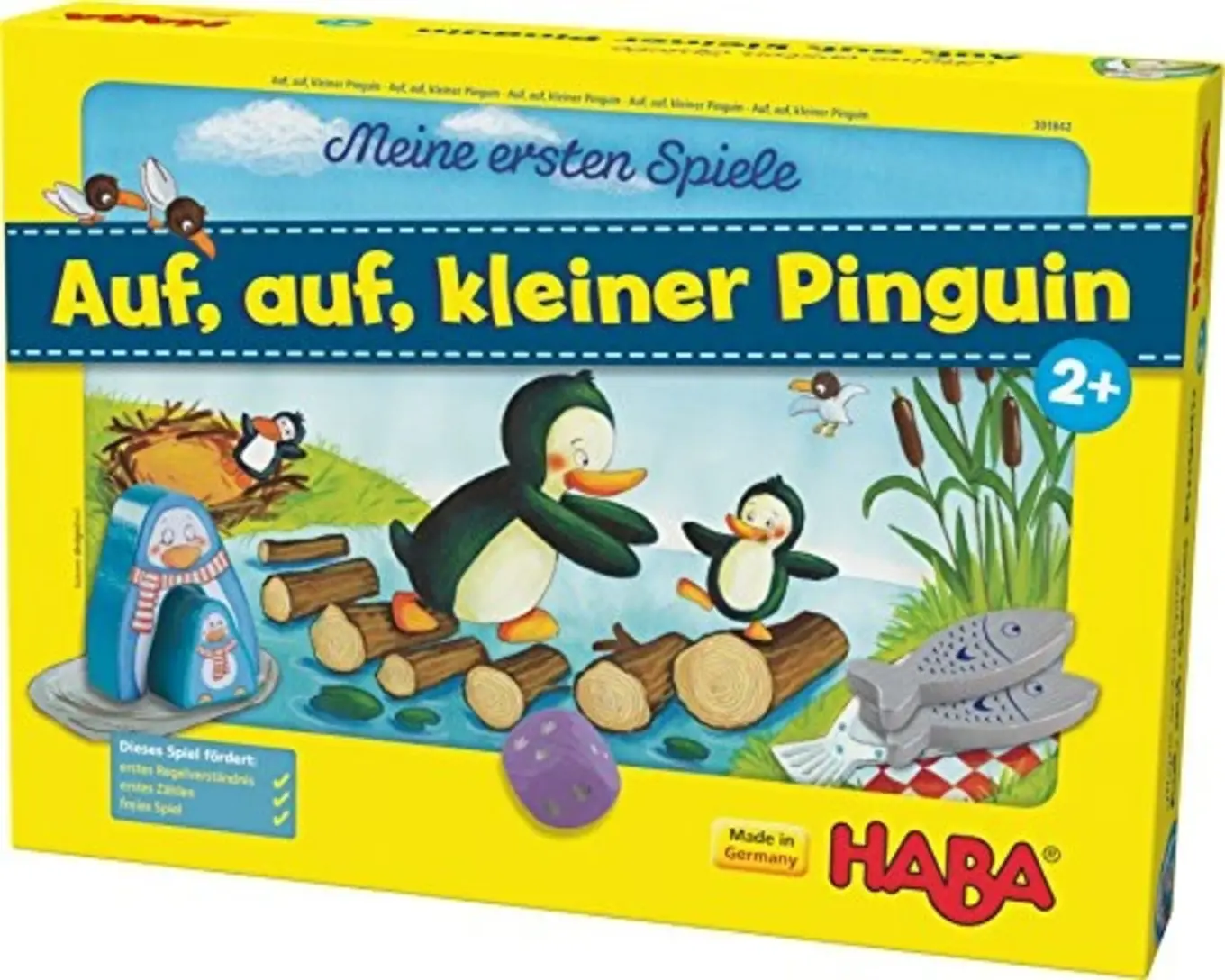 HABA Meine ersten Spiele Auf, auf, kleiner Pinguin Würfelspiel Kinderspiel 2+