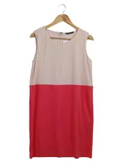 Vorschaubild 1 von Etuikleid Damen Gr. 36/S Mehrfarbig Rosa Rot Modern Elegant Business