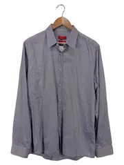 Vorschaubild 1 von Herren Business Hemd Gr. 50/L Blau Slim Fit Langarm