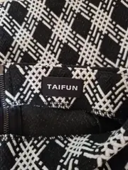 Vorschaubild 3 von Taifun Damen Rock A-Linienrock Gr. 34 Schwarz Weiß Geometrisch Muster