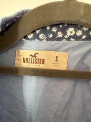 Vorschaubild 3 von Hemdbluse Mädchen Gr. 128 Blau Baumwolle Langarm