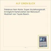 Vorschaubild 5 von Sammelkarte Trainer Super-Anziehungskraft Taysle Beach Item