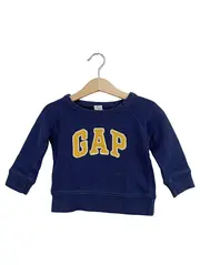 Vorschaubild 1 von Kinder Pullover Blau Logo Print Baumwolle Gr. 86