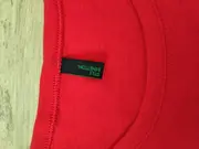 Vorschaubild 3 von BENETTON Damen T-Shirt Rot Gr. L Logo-Print Baumwolle Casual