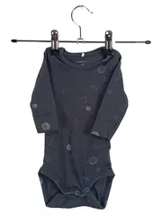 Vorschaubild 1 von Baby Body Langarm Grau Weltraum Motiv Kinder Gr. 56