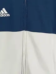 Vorschaubild 6 von Trainingsjacke Damen Gr. 38 Blau Gestreift Sportlich Kapuze