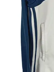 Vorschaubild 4 von Trainingsjacke Damen Gr. 38 Blau Gestreift Sportlich Kapuze