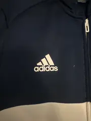 Vorschaubild 3 von Trainingsjacke Damen Gr. 38 Blau Gestreift Sportlich Kapuze