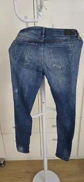Vorschaubild 2 von Woman Skinny Jeans Damen Gr. 36 W28 Blau Destroyed Used Look