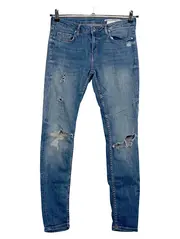 Vorschaubild 1 von Woman Skinny Jeans Damen Gr. 36 W28 Blau Destroyed Used Look