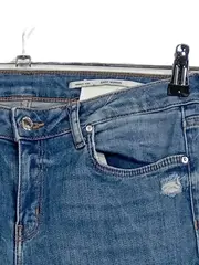 Vorschaubild 3 von Woman Skinny Jeans Damen Gr. 36 W28 Blau Destroyed Used Look