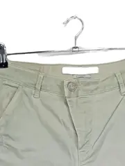 Vorschaubild 3 von Damen Stoffhose Chino Gr. 40 W31 Beige Boyfriend Casual Baumwolle Stretch