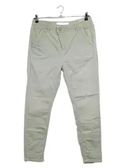 Vorschaubild 1 von Damen Stoffhose Chino Gr. 40 W31 Beige Boyfriend Casual Baumwolle Stretch