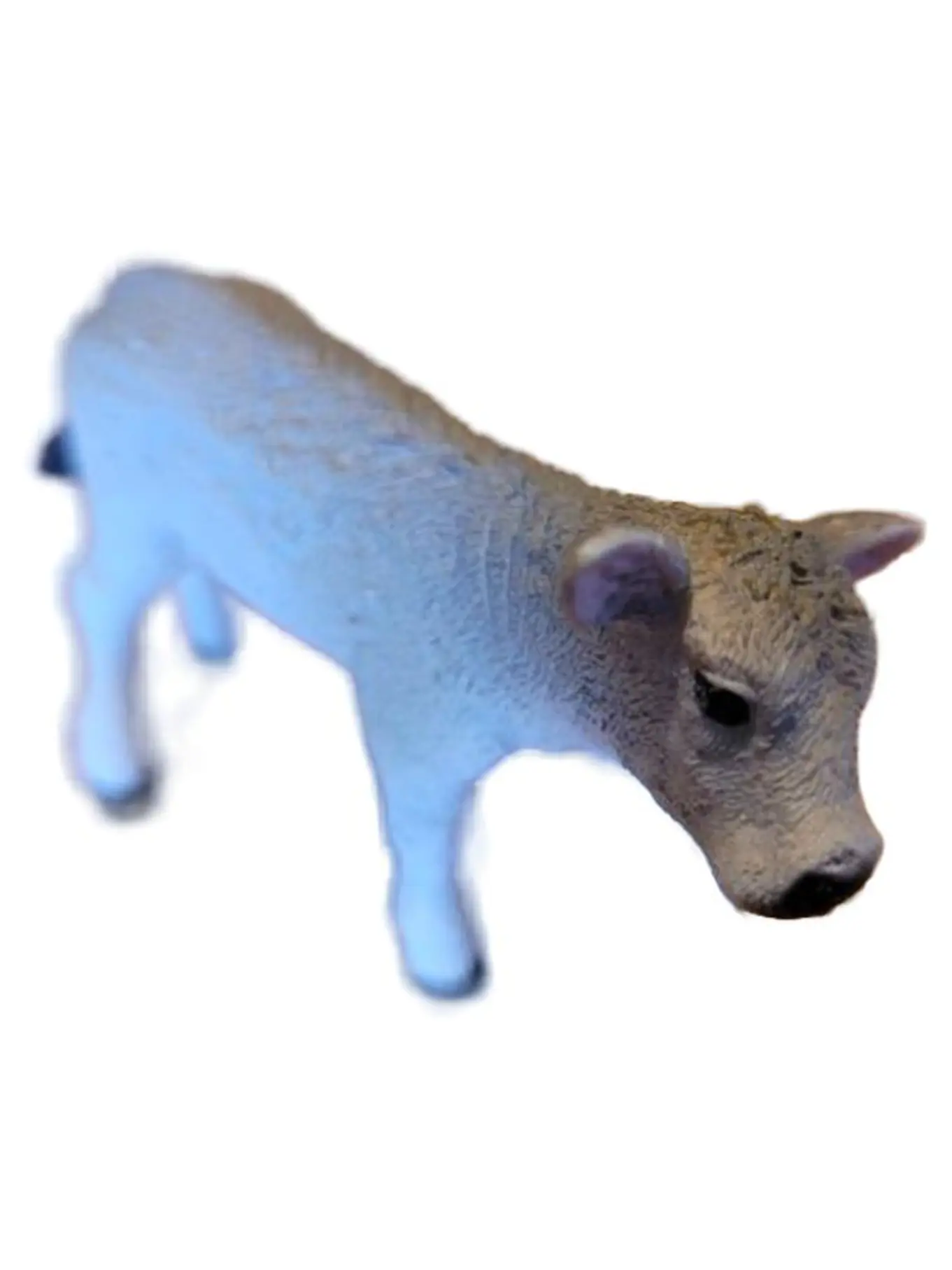 SCHLEICH Kuh Kalb Spielfigur Tierfigur Bauernhof Spielzeug Beige Kinder