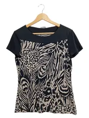Vorschaubild 1 von Damen T-Shirt Animal Print Gr. 38/M Kurzarm Mehrfarbig Freizeit