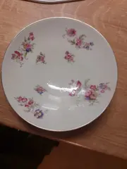 Vorschaubild 3 von Frühstücksteller Kuchenteller 17 cm Porzellan Weiß Blumenmuster