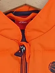 Vorschaubild 5 von Kinder Steppweste Gr. 74 Orange Casual Jungen Mädchen Weste