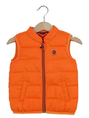 Vorschaubild 1 von Kinder Steppweste Gr. 74 Orange Casual Jungen Mädchen Weste