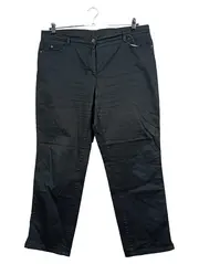 Vorschaubild 1 von Damen Stoffhose Schwarz Größe 46/W36 3XL Casual 5-Pocket