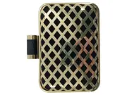 Vorschaubild 1 von Damen Clutch Gold Glamourös Abendtasche mit Kette 15x14cm