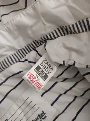 Vorschaubild 2 von Baby Leichte Jacke Kinder Gr. 74 Weiß Baumwolle Kapuze