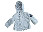 Vorschaubild 1 von Baby Leichte Jacke Kinder Gr. 74 Weiß Baumwolle Kapuze