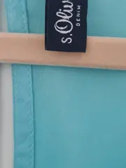 Vorschaubild 5 von Damen Bluse Türkis Einheitsgröße Ärmellos Rüschen Feminin