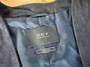 Vorschaubild 4 von Damen Lederjacke Fransen Schwarz Gr. 32/XXS Bohemian Style