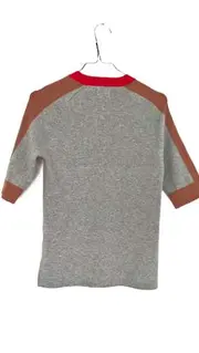 Vorschaubild 2 von Damen Pullover Grau Braun Rot Gr. S Casual 3/4-Arm