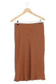 Vorschaubild 2 von A-Linienrock Damen Gr. 36/S Braun Elegant Midirock