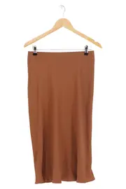 Vorschaubild 1 von A-Linienrock Damen Gr. 36/S Braun Elegant Midirock