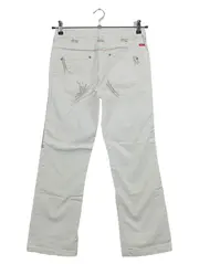 Vorschaubild 2 von Damen Stoffhose Gr. 170 W31/40 Weiß Casual Baumwolle Elasthan