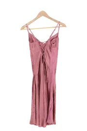 Vorschaubild 2 von Damen Freizeitkleid Trägerkleid Gr. 36/S Rosa mit Spitze
