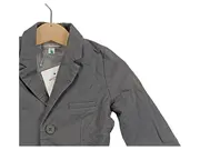 Vorschaubild 3 von Kinder Sakko Jungen Gr. 86 Grau Leichte Jacke Baumwolle Leinen