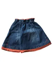 Vorschaubild 3 von Jeansrock Kinder Gr. 80 Blau Casual Stickerei Mädchen Rock
