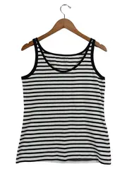 Vorschaubild 1 von Damen Top Gr. N6/44 Gestreift Schwarz Weiß Maritim