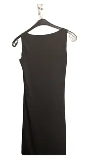 Vorschaubild 2 von Damen Etuikleid Gr. 36 Schwarz Elegant Business Raffungen