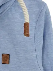 Vorschaubild 4 von Kapuzenpullover Damen Gr. S Blau Meliert Hoodie Maritim