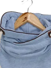 Vorschaubild 3 von Kapuzenpullover Damen Gr. S Blau Meliert Hoodie Maritim