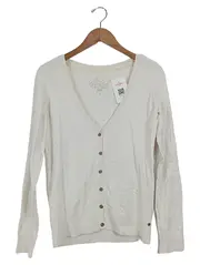 Vorschaubild 1 von EDC Damen Strickjacke Gr. 36/S Beige Casual Langarm Knopfleiste