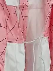 Vorschaubild 5 von Damen Kimono Morgenmantel Pink Gr. S Polyester Grafisch